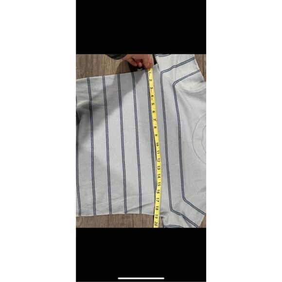 Vince Merino Wool Blend Striped Crewneck Long Sleeve Pullover Sweater Blue Small - Picture 12 of 13